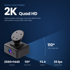 Jimi IoT JC182 4G 2K Smart Dash Camera with GPS, Live Tracking & Parking Monitoring