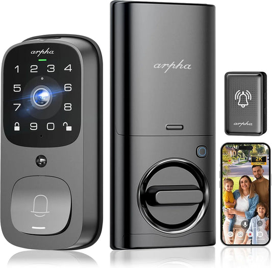 ARPHA AL501 Smart Door Lock with Video Camera - 6 in 1