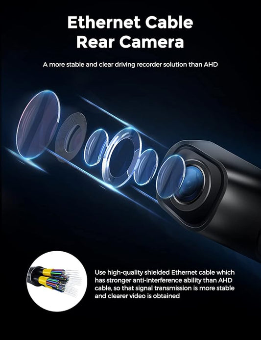 Caméra arrière AZDOME Full HD 1080P 150° grand angle 20 pieds