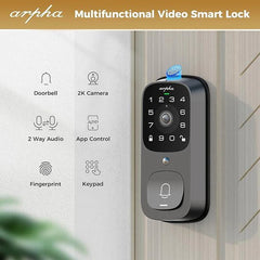 ARPHA AL501 Smart Door Lock with Video Camera - 6 in 1