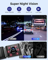 Caméra embarquée AZDOME M550 Max 3CH 4K