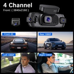 NEXIO WD99 Dash Cam – 6-Lens HD Vehicle Black Box with Night Vision, Loop Recording & G-Sensor – Compact Wide-Angle Car Camera for Accident Evidence & Security