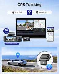 Caméra embarquée AZDOME M550 Max 3CH 4K