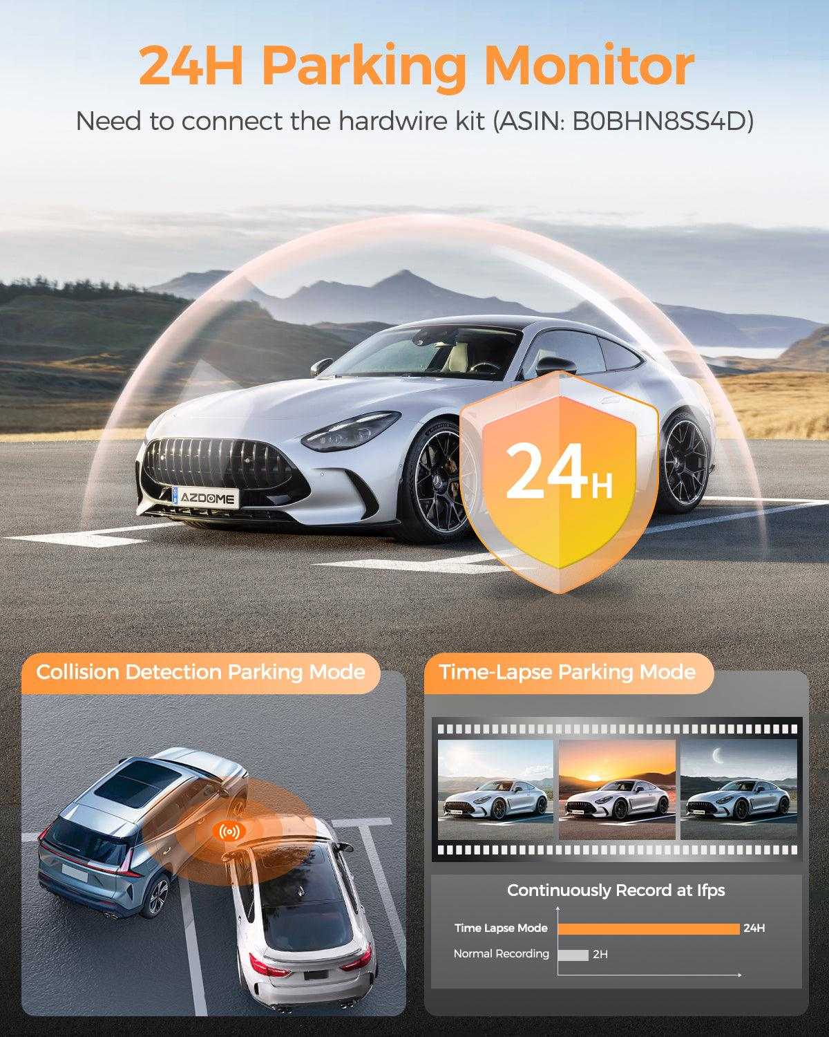 AZDOME M17 Pro dual dash cam