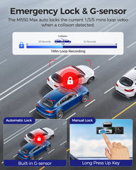 Caméra embarquée AZDOME M550 Max 3CH 4K