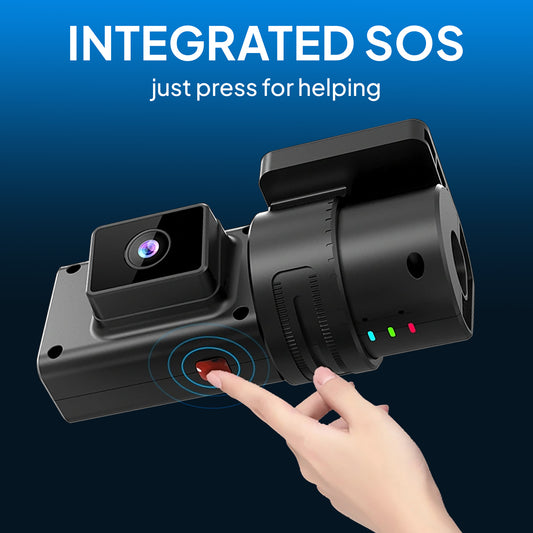 Jimi JC181 4G Dual Dash Cam with Live Streaming, GPS Tracking & Remote Monitoring