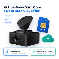 Jimi IoT JC182 4G 2K Smart Dash Camera with GPS, Live Tracking & Parking Monitoring