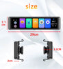 12" Rearview Mirror Dash Cam, 2K Front and 1080P Rear Dual Lens Car Camera, Smart Touch Screen Backup Camera with Night Vision, Built-In Wi-Fi, G-Sensor, Loop Recording, 24H Parking Monitor