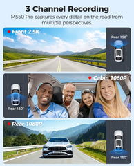 AZDOME M550 Pro 3CH 4K Dash Cam