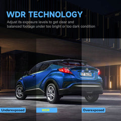 A365 Dash Cam, 4 Channel Camera FHD 1080Px4, Front, Left, Right and Rear, Front and Rear Inside, Built in GPS WiFi, Support 256 GB Max, Free 64GB Card, A365-4CH