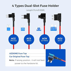AZDOME JYX05 3-Lead Acc Hardwire Kit Type-C Port