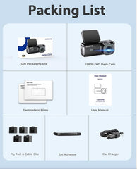 Caméra de tableau de bord avant AZDOME M200