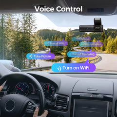 LINGDU D600 4K Dash Cam Front and Rear