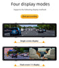 12" Rearview Mirror Dash Cam, 2K Front and 1080P Rear Dual Lens Car Camera, Smart Touch Screen Backup Camera with Night Vision, Built-In Wi-Fi, G-Sensor, Loop Recording, 24H Parking Monitor