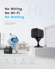 Jimi IoT HL365S 4G Smart Security Camera with Built-In Battery & Human Detection