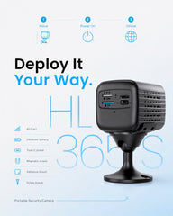 Jimi IoT HL365S 4G Smart Security Camera with Built-In Battery & Human Detection