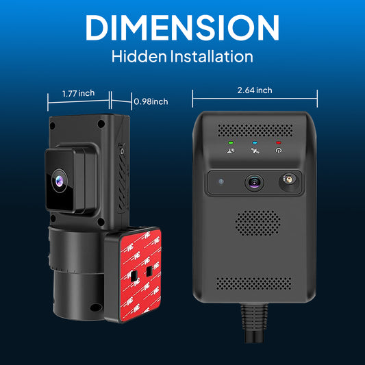 Jimi JC181 4G Dual Dash Cam with Live Streaming, GPS Tracking & Remote Monitoring