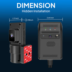 Jimi JC181 4G Dual Dash Cam with Live Streaming, GPS Tracking & Remote Monitoring