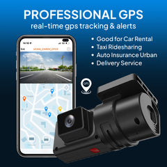 Jimi JC181 4G Dual Dash Cam with Live Streaming, GPS Tracking & Remote Monitoring